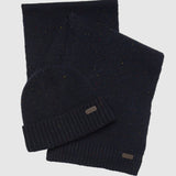Carlton Fleck Beanie & Scarf Gift Set in Classic Navy