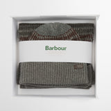 Barbour Branton Beanie and Scarf Gift Set in Midnight Oak