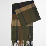 Barbour Westerdale Beanie and Scarf Gift Set in Olive/Navy