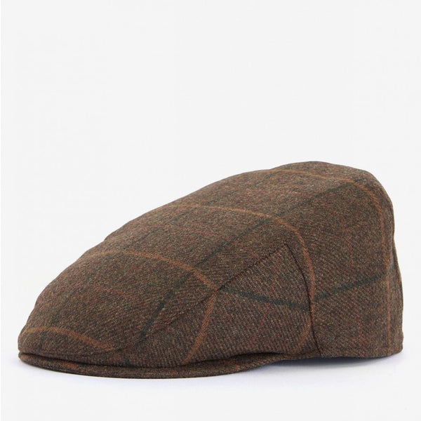 Barbour Men's Crieff Flat Cap in Brown