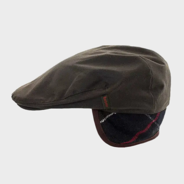 Barbour Men's Cheviot Wax Cap in Olive
