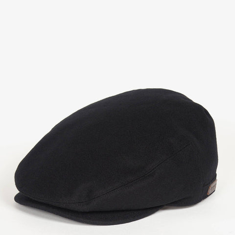 Barbour Men's Redshore Flat Cap in Black