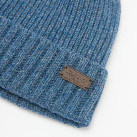 Barbour Carlton Beanie Hat in Dark Denim