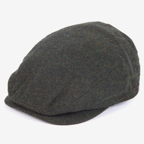 Barbour Men's Barlow Flat Cap in Olive
