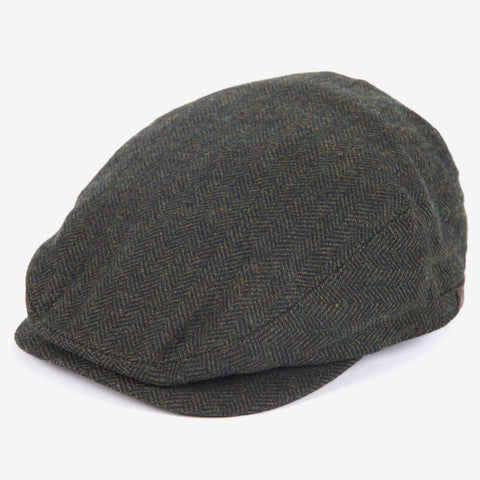 Barbour Men's Barlow Flat Cap in Olive