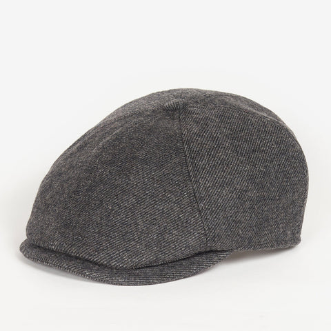 Barbour Men's Claymore Bakerboy Hat in Charcoal