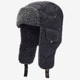 Barbour Men's Sandbay Quilted Trapper Hat in Black