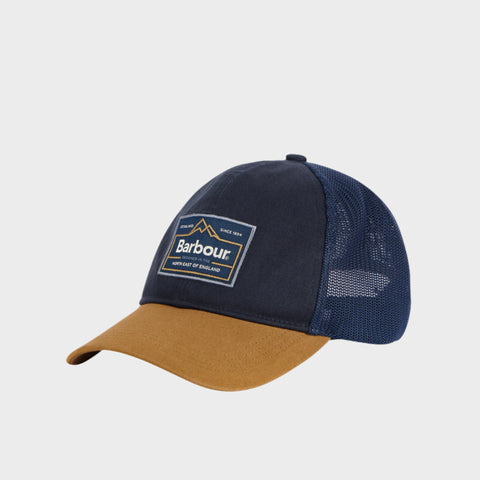 Barbour Bankside Trucker Cap in Navy