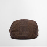 Barbour Men's Deveron Tweed Flat Cap in Coffee