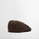 Barbour Men's Deveron Tweed Flat Cap in Coffee