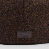 Barbour Men's Deveron Tweed Flat Cap in Coffee