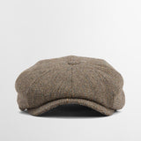 Barbour Men's Fyne Baker Boy Cap in Brown