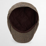 Barbour Men's Fyne Baker Boy Cap in Brown