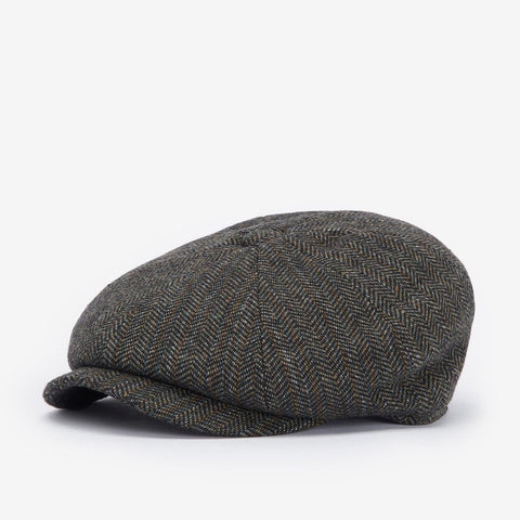 Barbour Men's Fyne Tweed Cap in Olive