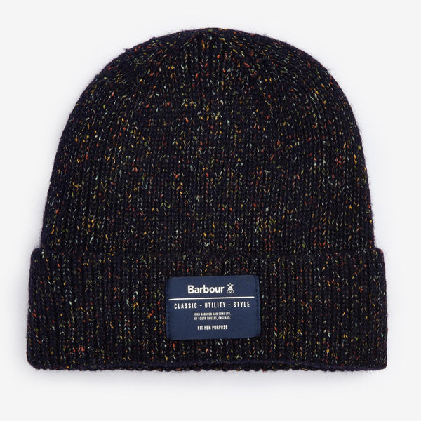 Barbour Men's Eston Beanie Hat in Navy