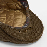 Barbour Men's Westdale Cord Flat Cap in Olive