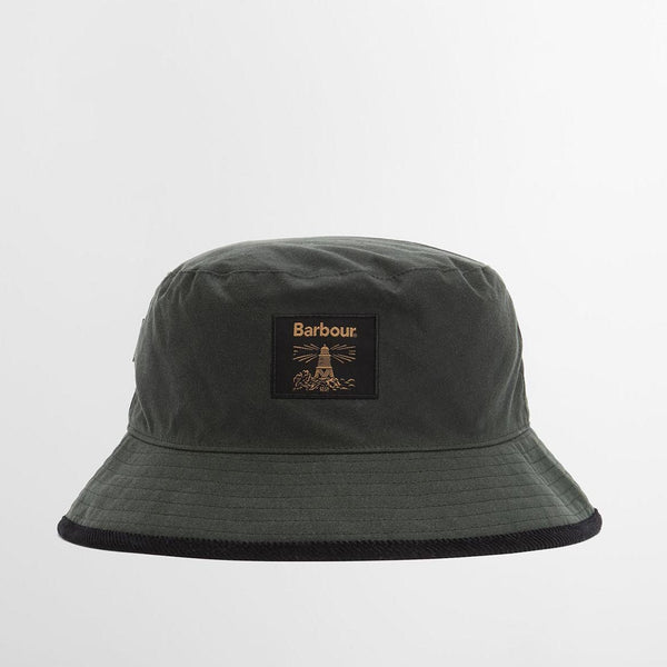 Barbour Men's Field Wax Bucket Hat in Sage