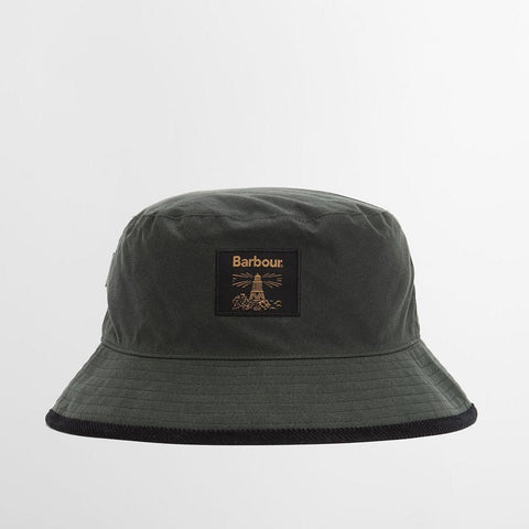 Barbour Men's Field Wax Bucket Hat in Sage