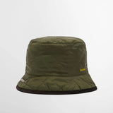 Barbour Men's Liddesdale Reversible Bucket Hat in Olive/Shadow Classic Tartan