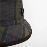 Barbour Men's Liddesdale Reversible Bucket Hat in Olive/Shadow Classic Tartan