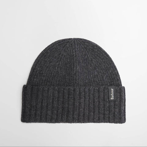 Barbour Danforth Wool Cashmere Beanie in Charcoal