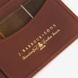 Barbour Colwell Leather Wallet/Billfold in Brown/Classic Tartan