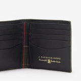 Barbour Grain Leather Bill Wallet in Black