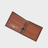 Barbour Elvington Billfold Coin Wallet in Brown/Classic Tartan