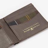 Barbour Leather Wallet in Classic Tartan