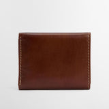 Barbour Bywell Leather Bifold Wallet in Heritage Brown