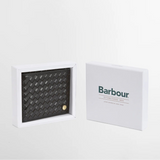 Barbour Farne Woven Leather Wallet in Black