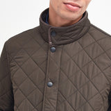 Barbour Men's Powell Quilted Jacket in Olive