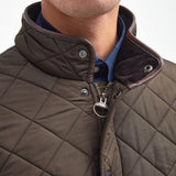 Barbour Men's Powell Quilted Jacket in Olive