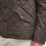 Barbour Men's Powell Quilted Jacket in Olive