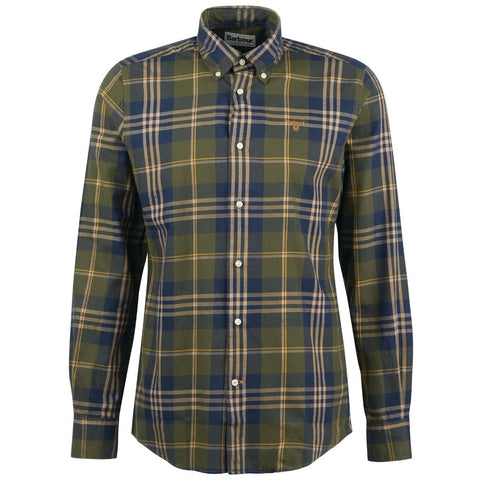 Barbour Men's Edgar Tailored Fit Shirt in Olive