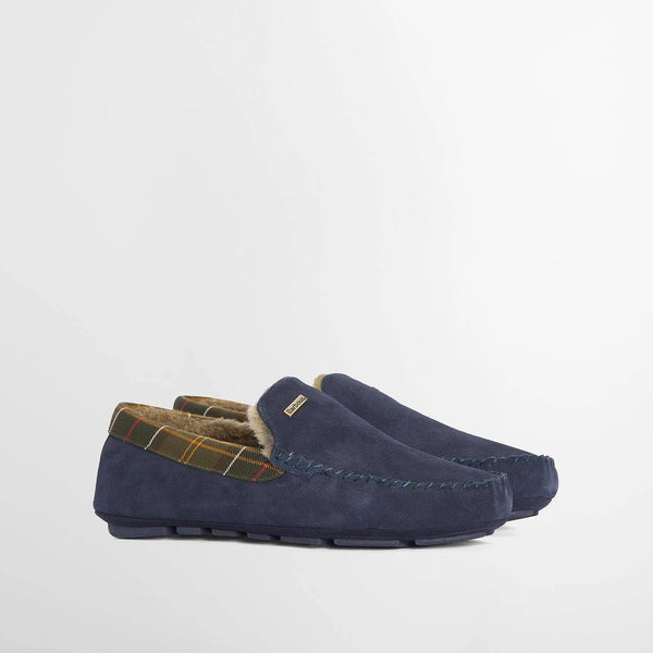 Barbour Men's Monty Slippers in Navy