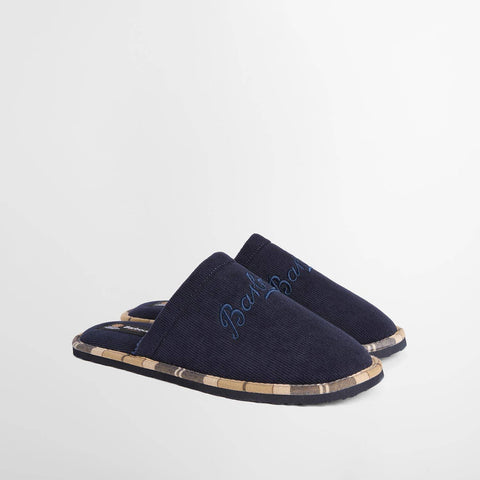Barbour Men's Everlee Mule Slippers in Navy