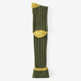 Barbour Men's Contrast Gun Stockings in Olive/Gold