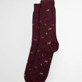 Barbour Men's Mavin Bordeaux/Dog Socks