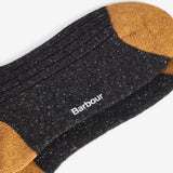 Barbour Men's Houghton Sock in Charcoal/Ochre