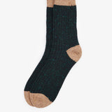 Barbour Men's Houghton Socks in Evergreen/Sandstone