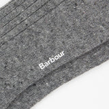 Barbour Men's Houghton Sock in Mid Grey/Red
