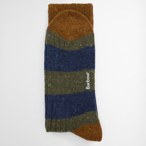 Barbour Men's Houghton Stripe Socks in Thyme