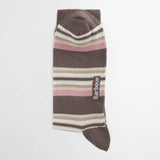Barbour Men's Summer Stripe Socks 2 Pack in Pink/Navy Stripe