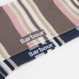 Barbour Men's Summer Stripe Socks 2 Pack in Pink/Navy Stripe