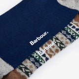 Barbour Men's Fairisle Socks in Green Loch Mix Set of 2