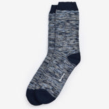 Barbour Men's Bedrock Boot Sock in Navy Mix