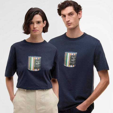 Paul Smith loves Barbour Wax Can Graphic T-Shirt in Champion Blue