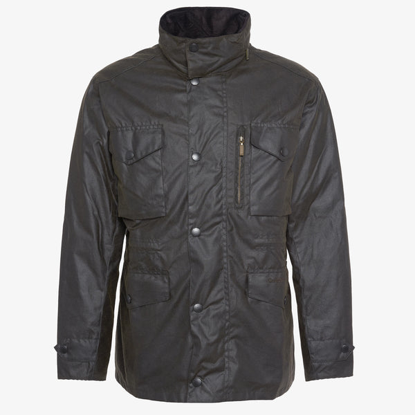Barbour Men's Wax Sapper Jacket in Olive Green