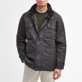 Barbour Men's Wax Sapper Jacket in Olive Green